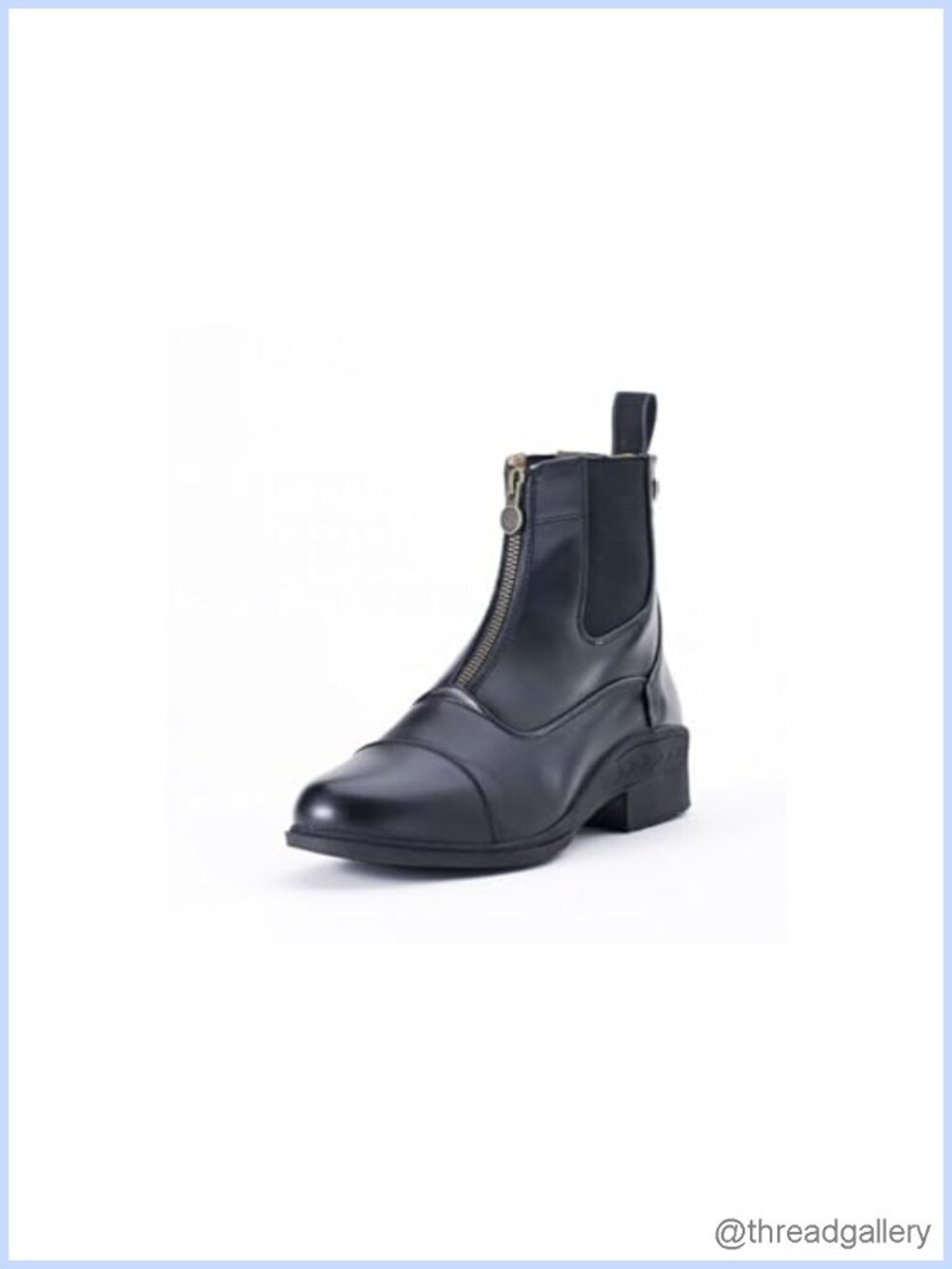 Lightweight Equestrian Ankle Paddock Boots Synthetic Vega Leather Zip